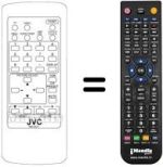 Gleichwertige Fernbedienung JVC C 21Z