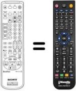 Replacement remote control Sony KV-14 V5B