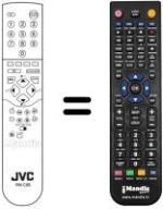 Gleichwertige Fernbedienung JVC AV 25BT5