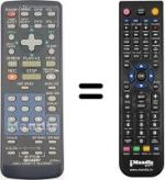 Replacement remote control Sharp VC MH671 GM
