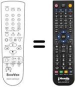 Replacement remote control Zanussi RV 820 S