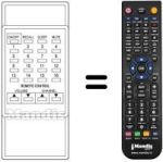 Gleichwertige Fernbedienung Supertech TVP 003