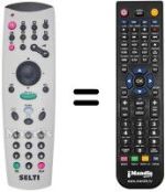 Replacement remote control Zanussi AGORA 42'