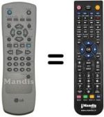 Gleichwertige Fernbedienung LG STV 365