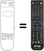 Replacement remote control Zanussi SV 76
