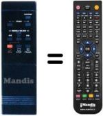 Replacement remote control Zanussi SV 835