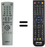 Gleichwertige Fernbedienung Samsung SV-651 F