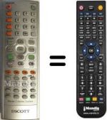 Replacement remote control Scott DHX I 105