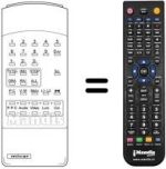 Replacement remote control Mivar 22 C 7L MONO