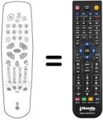 Replacement remote control Akai TV 2817 TN / T
