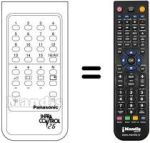 Replacement remote control TNQ 665