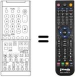 Replacement remote control TNQ 8E 0443
