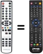 Gleichwertige Fernbedienung Sansui TV 2520