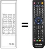 Replacement remote control TV 501