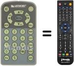 Gleichwertige Fernbedienung Lenoir TVC 53 LCD
