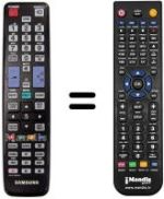 Gleichwertige Fernbedienung Samsung UE 40D6500