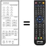 Replacement remote control UNIVERSUM 7262355