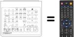 Replacement remote control TP 600 VT