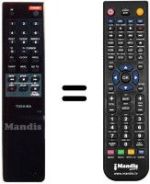 Gleichwertige Fernbedienung Toshiba V 121 S