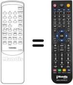 Gleichwertige Fernbedienung Toshiba V 207 W