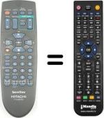 Replacement remote control Hitachi VT-FX860E VPS