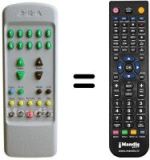 Gleichwertige Fernbedienung Mivar 26 M 2 DVB