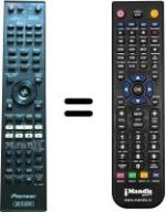 Replacement remote control Pioneer BDP LX55