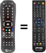 Gleichwertige Fernbedienung Telesystem TS 7900 HD