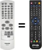 Replacement remote control Toshiba SD-130 ESE1