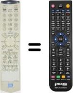 Replacement remote control Daewoo DQR 1100 D