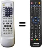 Replacement remote control KEY DVX-800