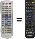Replacement remote control United DVD 4057 M