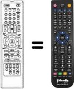 Gleichwertige Fernbedienung LG DVD 4800