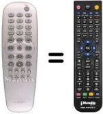 Replacement remote control Aristona DVD 723
