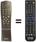 Replacement remote control Aristona DVD 951