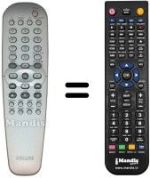 Replacement remote control Aristona DVD Q 50