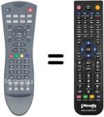 Gleichwertige Fernbedienung Vestel STM 300 HD