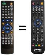 Replacement remote control MAJESTIC DVX 542