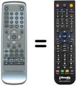 Replacement remote control KEY KDVD-8071