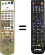 Gleichwertige Fernbedienung JVC XV 2EU