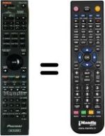 Replacement remote control Pioneer BDP 440