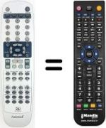 Gleichwertige Fernbedienung Sansui DVR-4000 DX