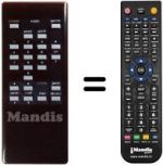 Replacement remote control DYNASAT DSR 2000