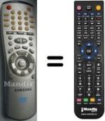 Gleichwertige Fernbedienung Samsung SV-DVD 1E