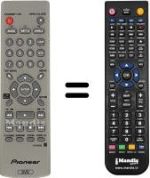 Replacement remote control Pioneer DVD 470