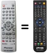 Replacement remote control Pioneer DVR 230 S