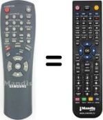 Replacement remote control Samsung SV435XV