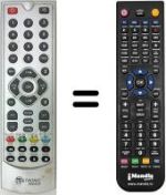 Replacement remote control Metronic ZAP BOX EH-M1