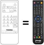 Gleichwertige Fernbedienung Toshiba 1400RDT