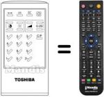 Gleichwertige Fernbedienung Toshiba 160F5WD